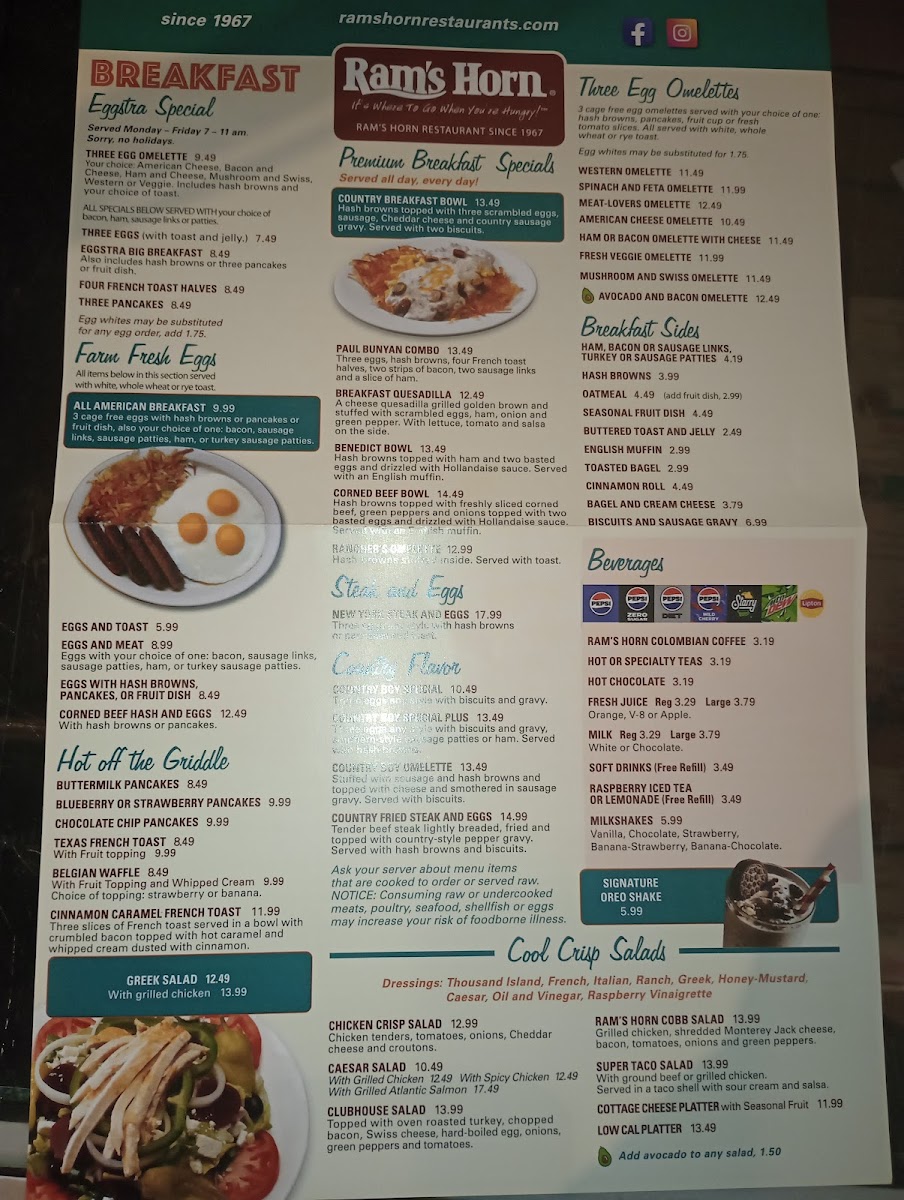 Ram's Horn Menu - Image 1