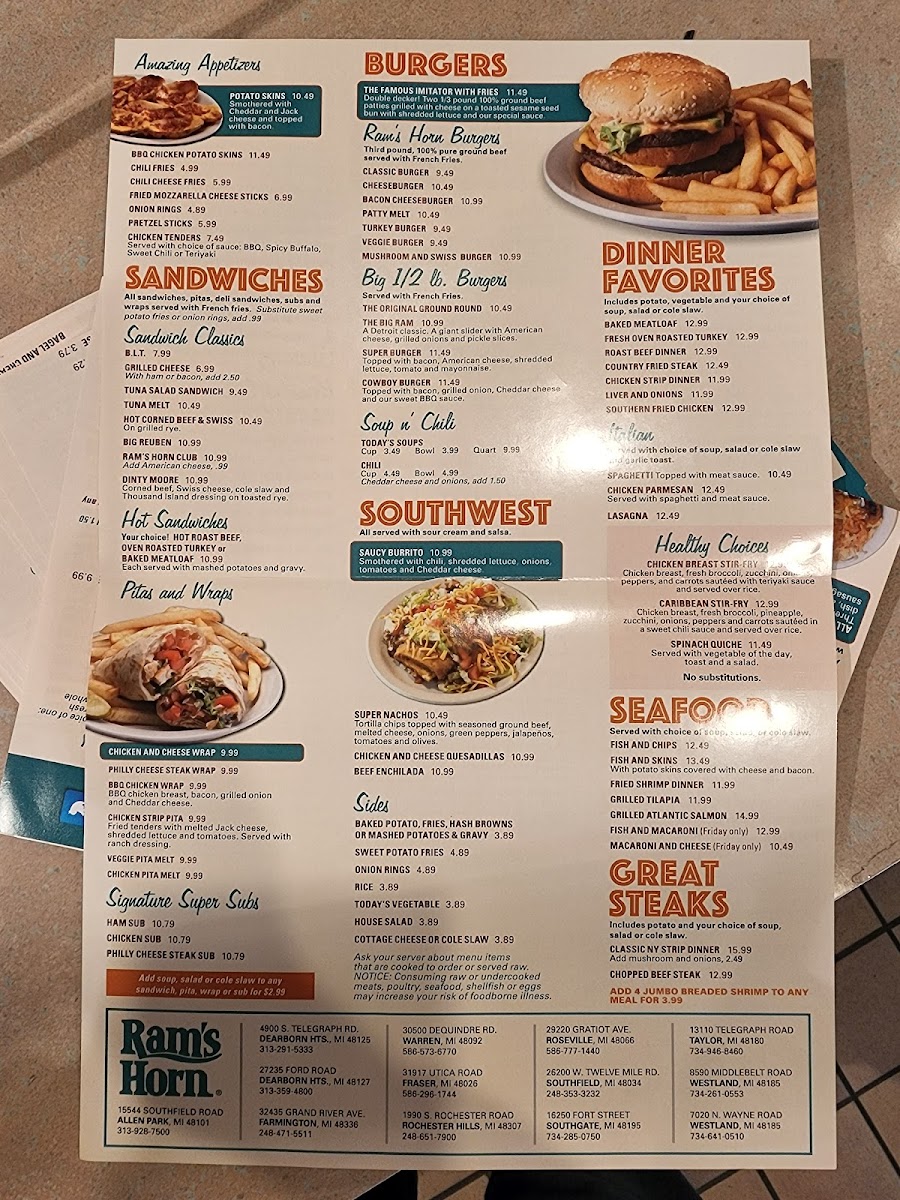 Ram's Horn Menu - Image 3